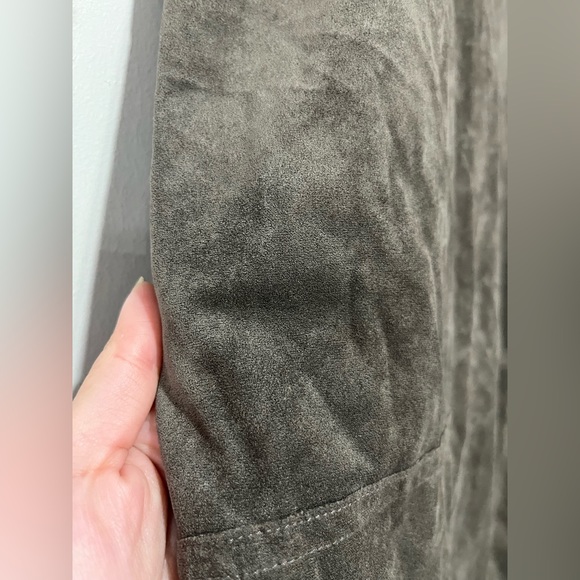 Aritzia Wilfred Free Nori Vegan Faux Suede Boxy Dress - Picture 2 of 6